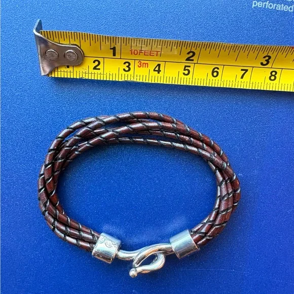 Ralph Lauren Braided Leather Bracelet - Picture 5 of 5